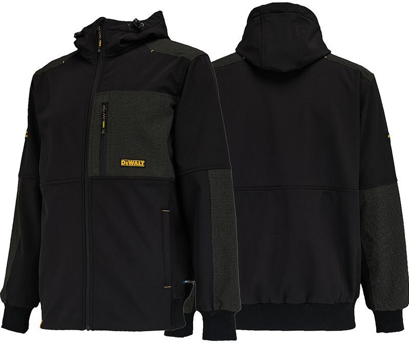 DeWALT Tough Softshell Jas - Zwart - Stretch- en Ademend Materiaal