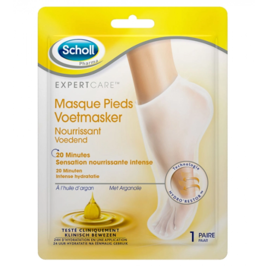 Masque pieds nourrissant à l'huile d'argan Scholl