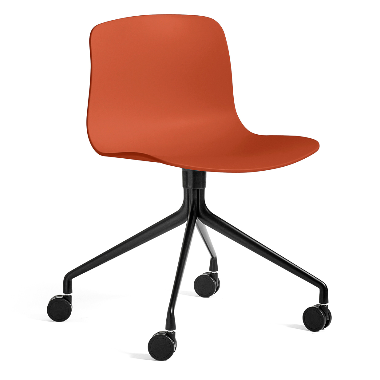Bureaustoel AAC14 zwart onderstel orange