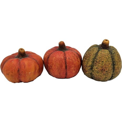 Halloween pyntegræskar H: 6,5 cm - assorteret