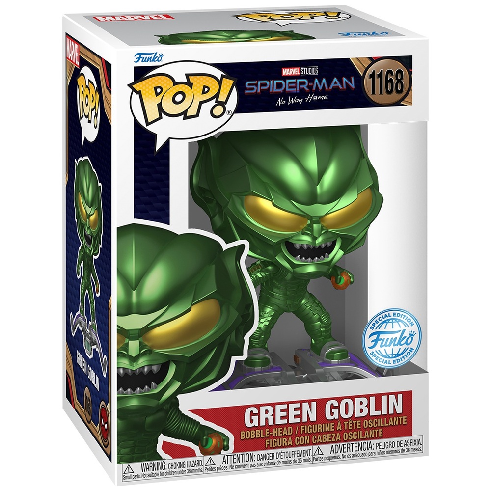 POP! Vinyl 1168: Spider-Man No Way Home – Grüner Kobold mit Bombe
