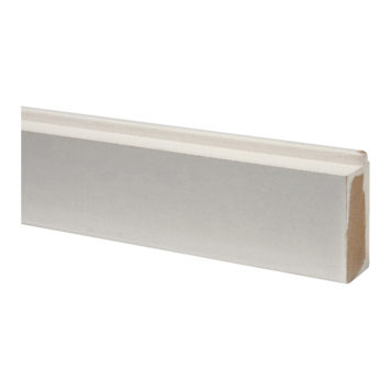 CanDo vensterbanklijst MDF recht wit gegrond 50x28mm 260 cm
