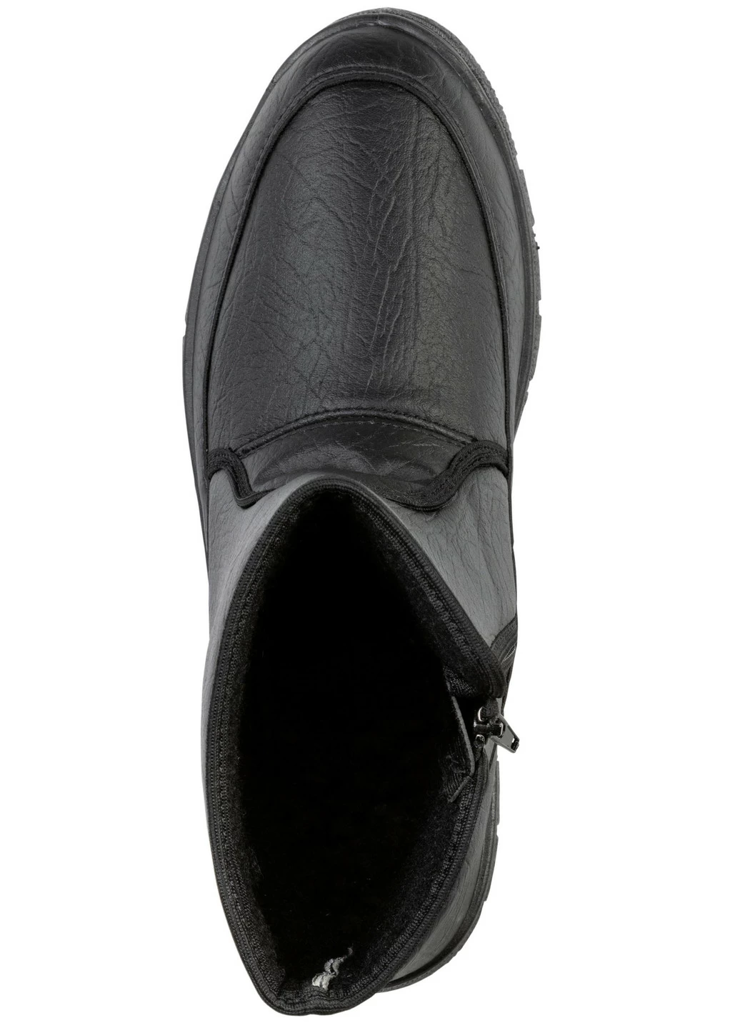Stiefelette mit Knitter-Struktur
