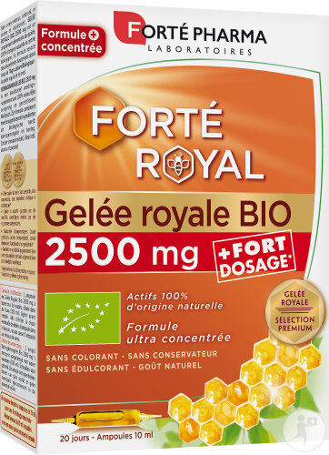 Fortépharma Gelée Royale 2500mg Bio Ampoules 20x10ml