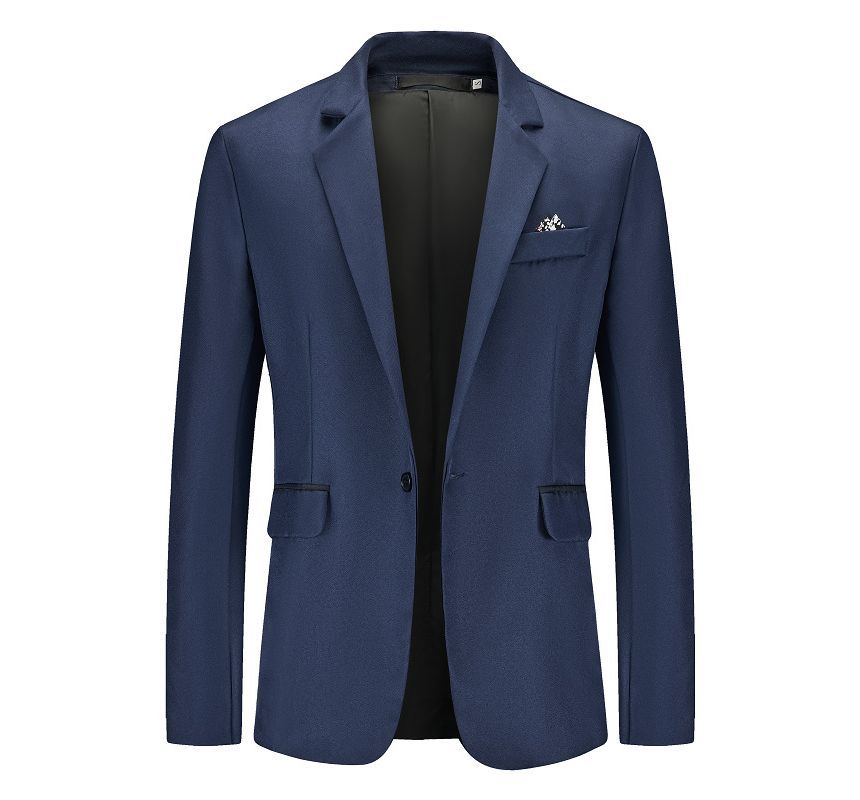 Sheck - Effen blazer met één knoop