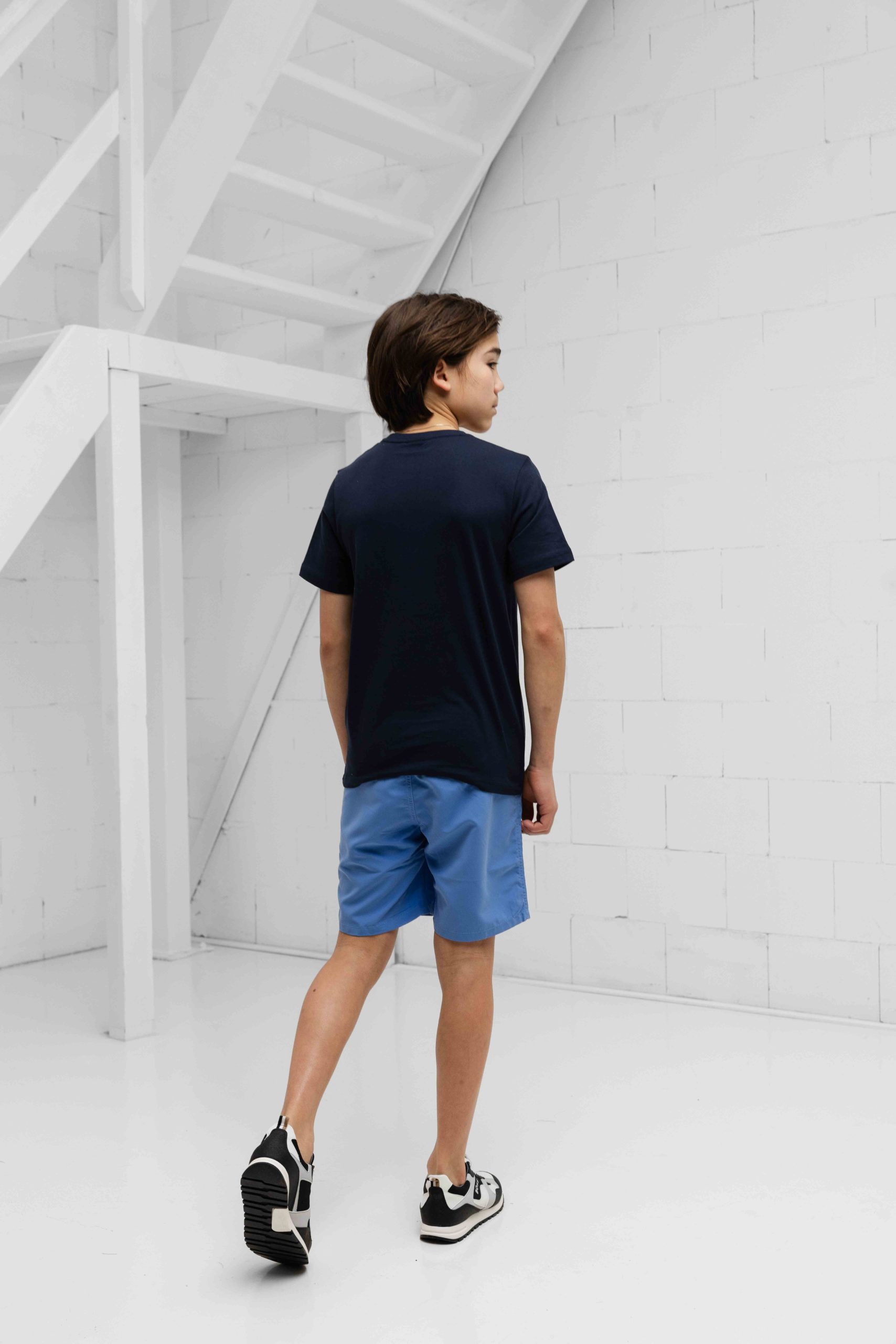 Hugo Boss 3D Logo T-Shirt Kids Donkerblauw