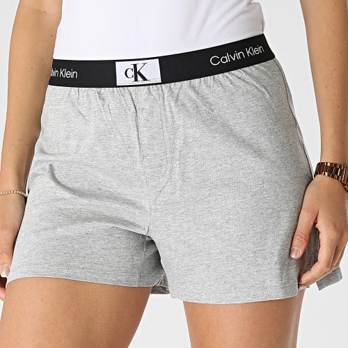 Short Jogging Femme QS6947E Gris Chiné