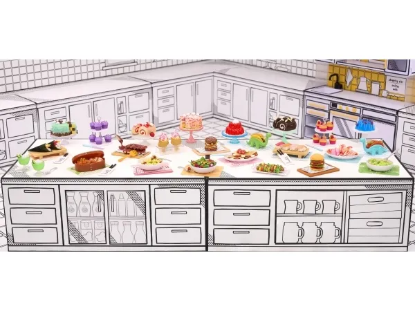 MGA's Miniverse Make It Mini Foods: Diner PDQ S3B Assorted