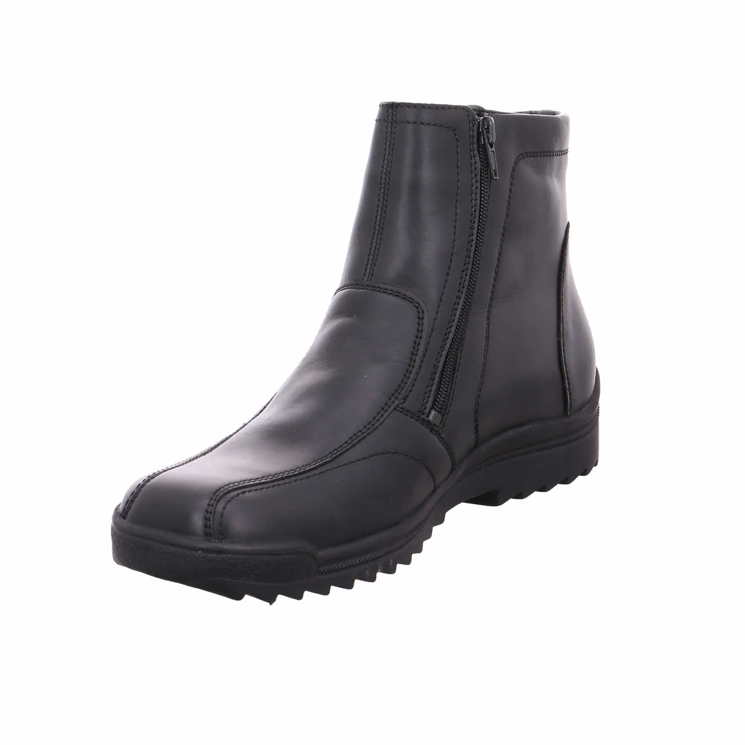 WALDLÄUFER Herbst- Winterstiefel Schwarz Leder