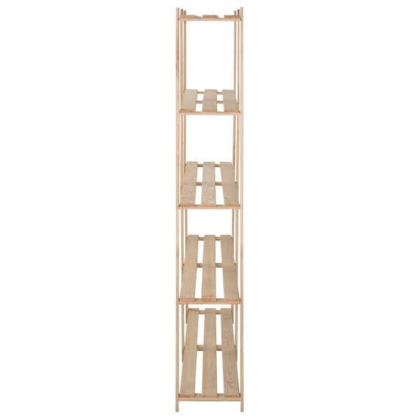 vidaXL Oppbevaringshylle 5 etasjer 170x28,5x170 cm heltre furu