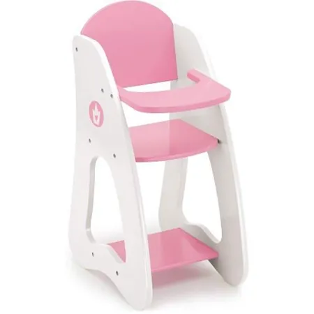 Bayer Chic Puppenhochstuhl, rosa-weiß