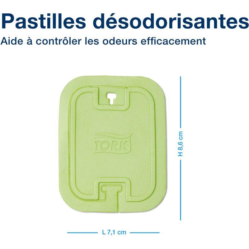 Désodorisant pastilles Tork A2 citron - Boîte de 20