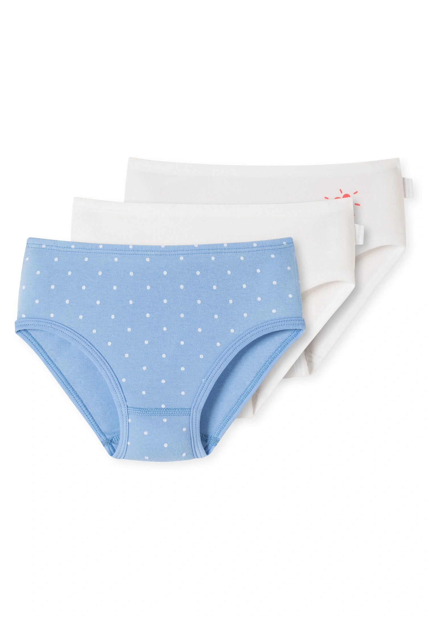 Hipster DOTS 3er Pack in weiß/blau