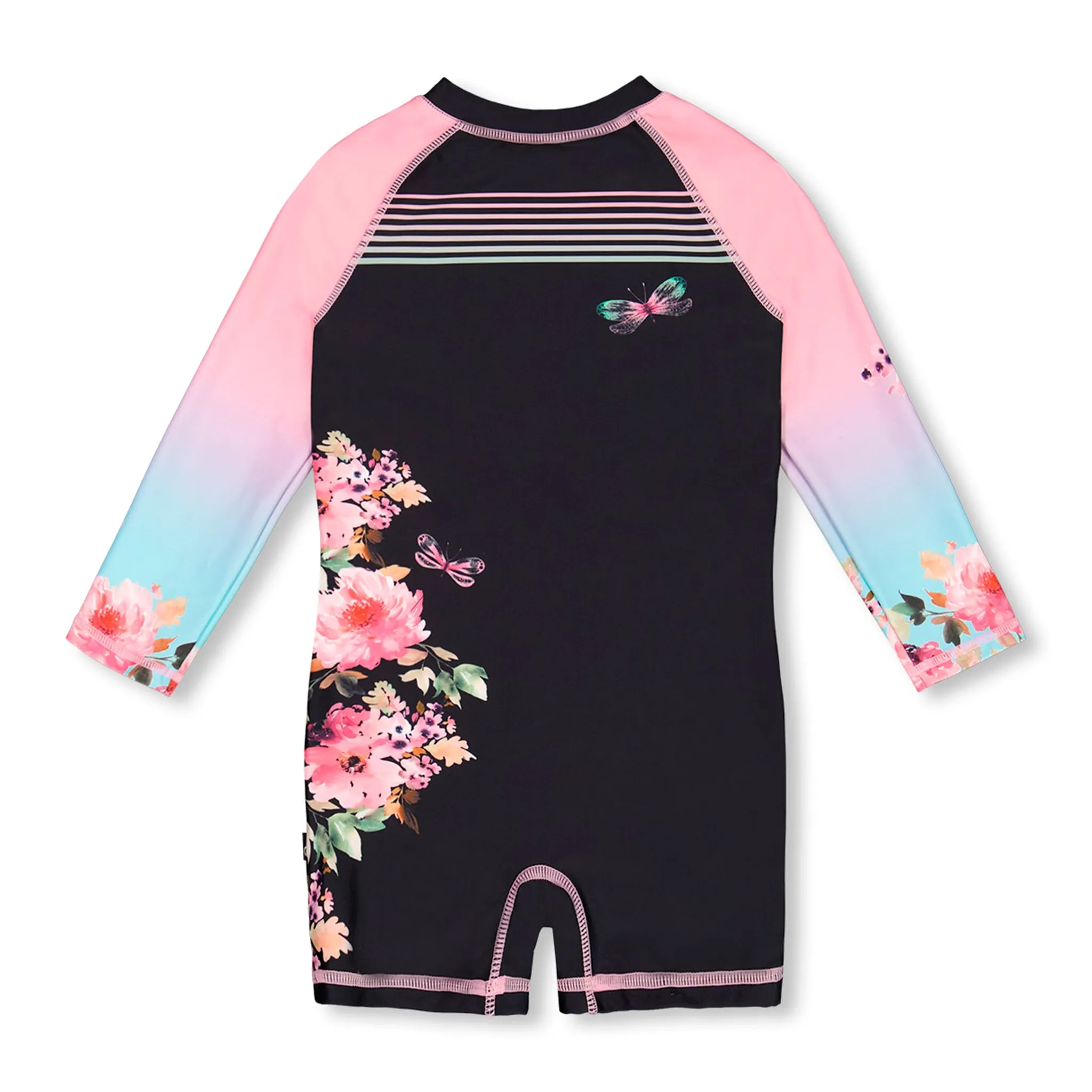 Deux par Deux Maillot UV Une Pièce Papillons 2-6ans