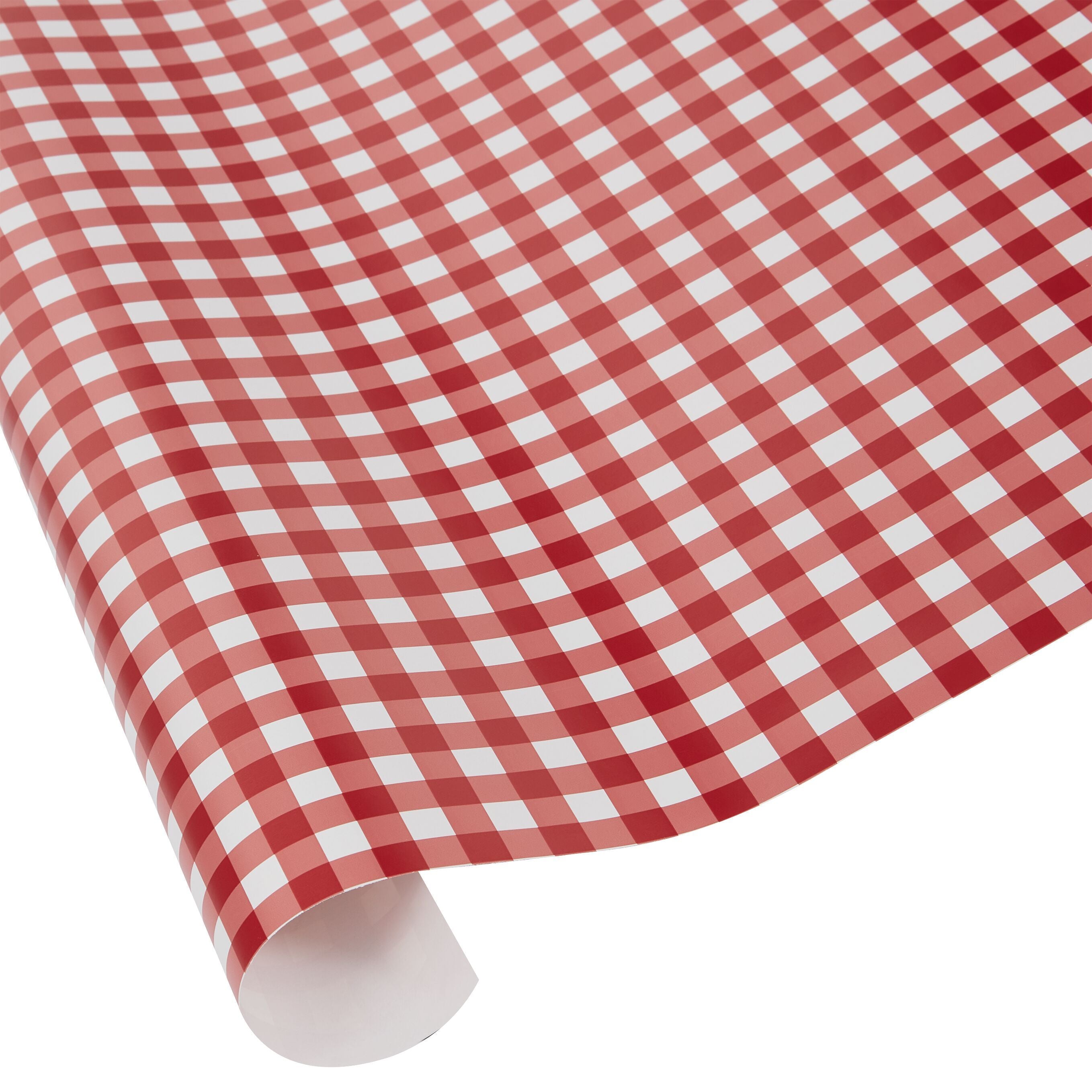 VICHY ROT Geschenkpapier - Rot, Weiss / B: 70.0 cm