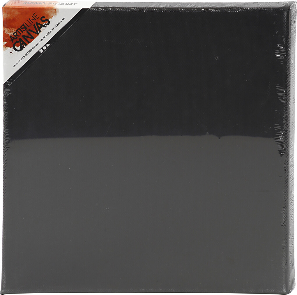 Artistline Canvas - Lærred Til Maleri - 1,6X30X30 CM - 360 G - Sort
