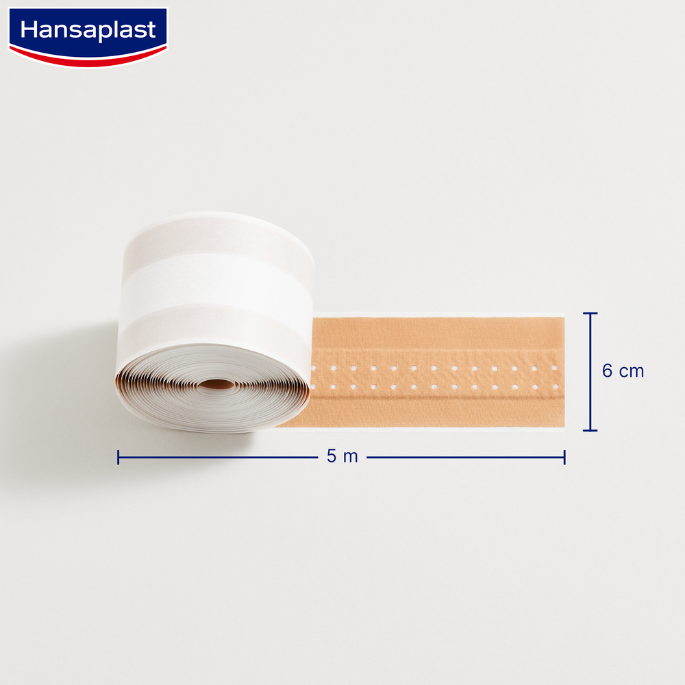 500x6cm Classic Pflaster Zuschneidbarer Wundverband (48689) - Braun