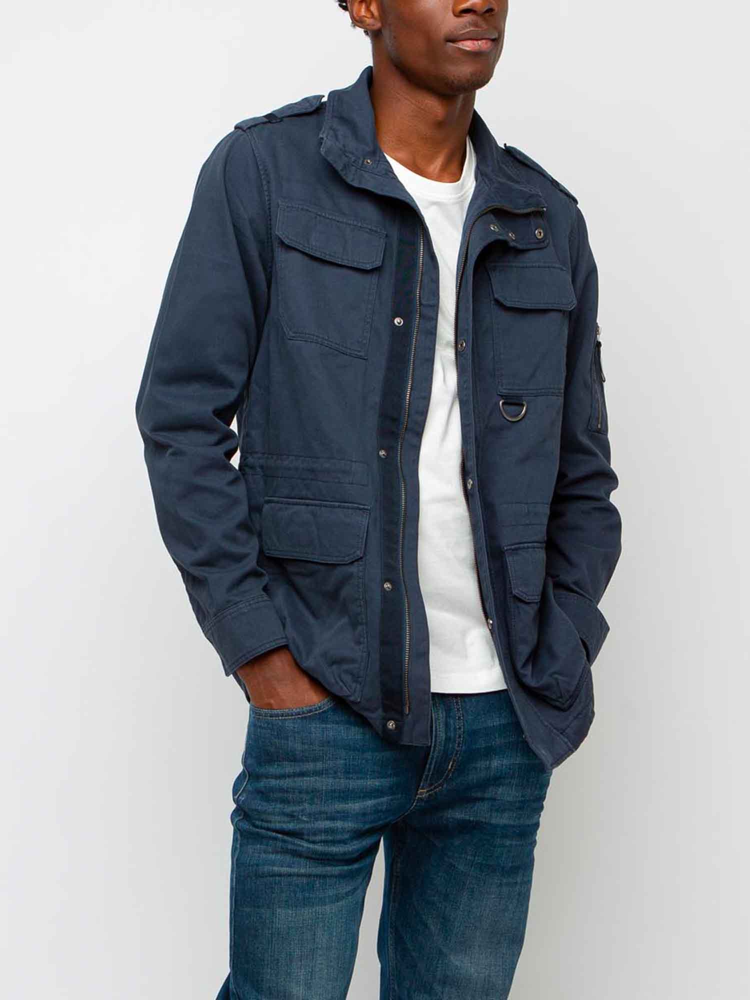 Veste Homme Esprit Saharienne Coton Biologique Beige