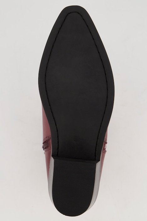 Leder-Stiefelette, Ankle höhe, stitching