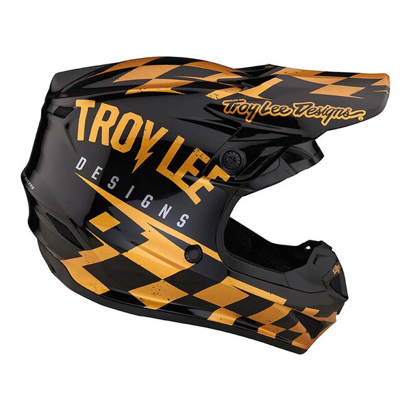 Troy Lee Designs - Casque SE4 Polyacrylite Raceshop Noir / Or