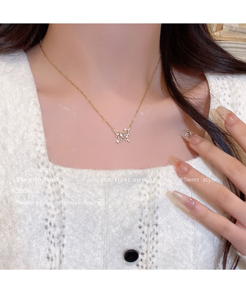 LIVSIA - Vlinder CZ Ketting