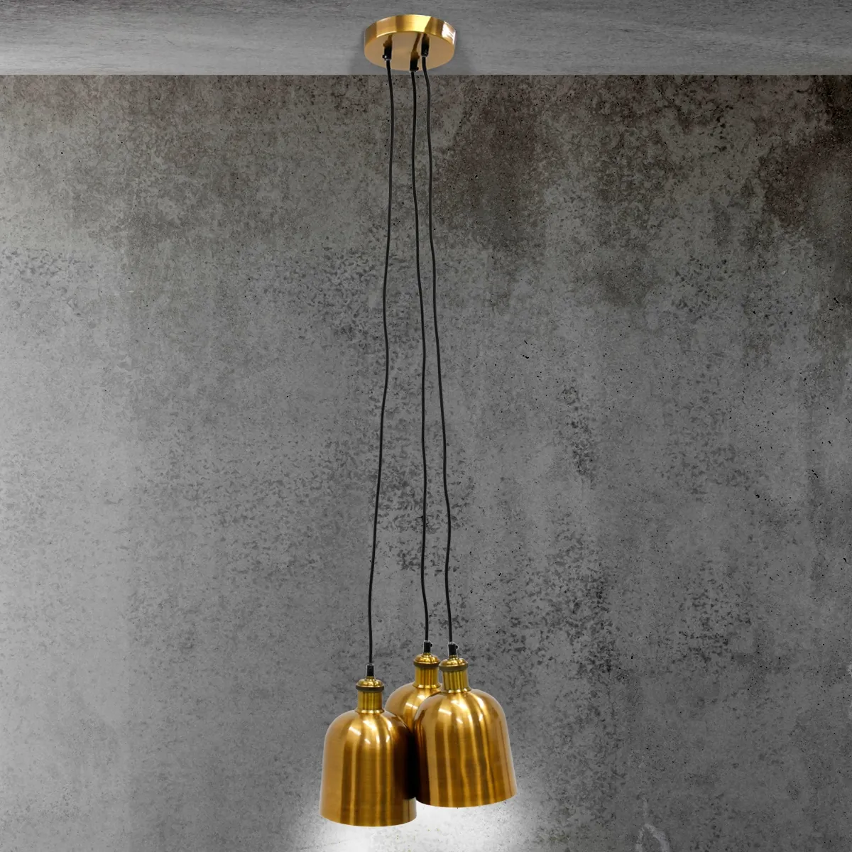 ECD Germany Lampe 3 Flammes Métal