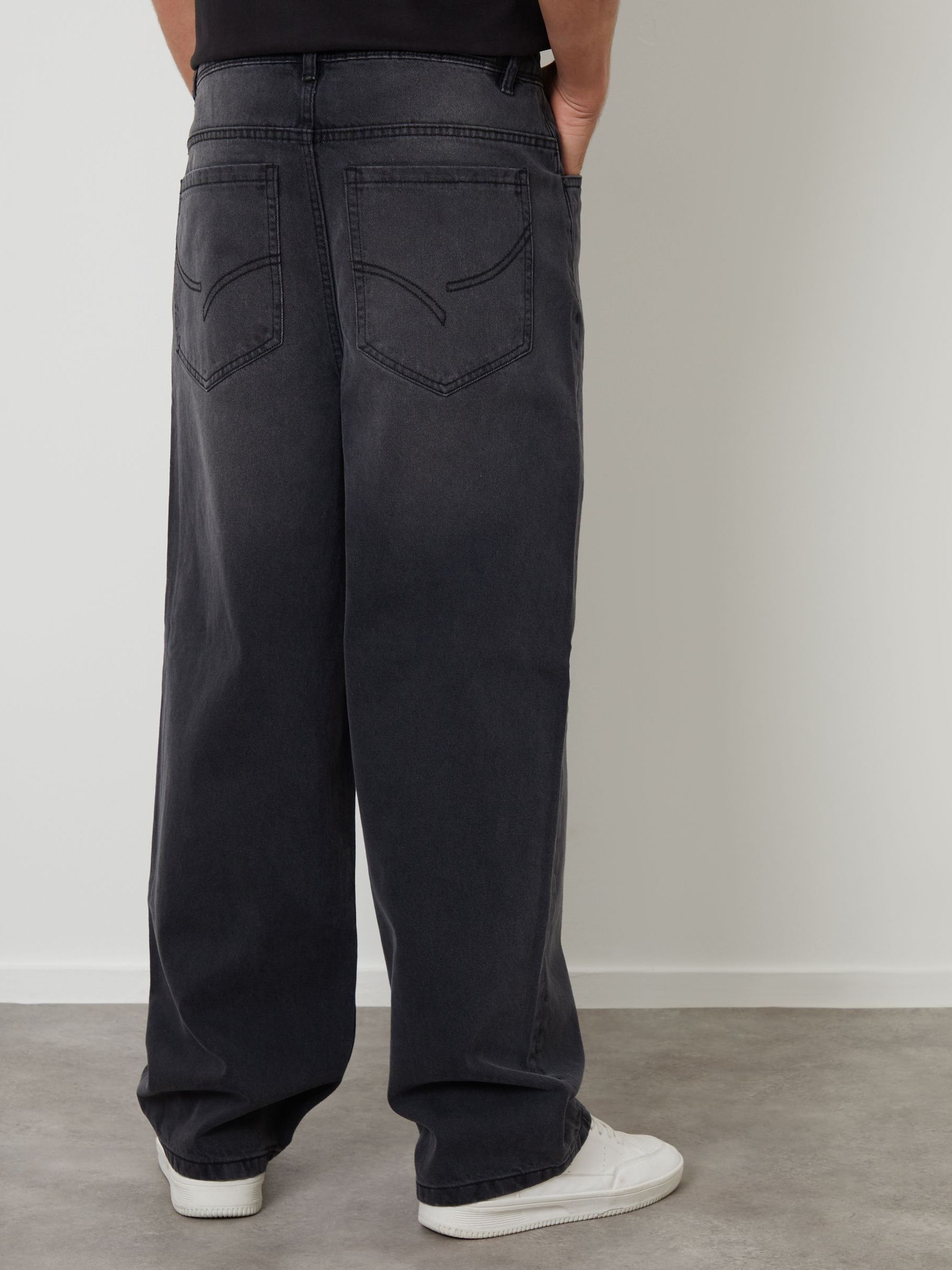 Grijs - Threadbare Baggy Fit Jeans