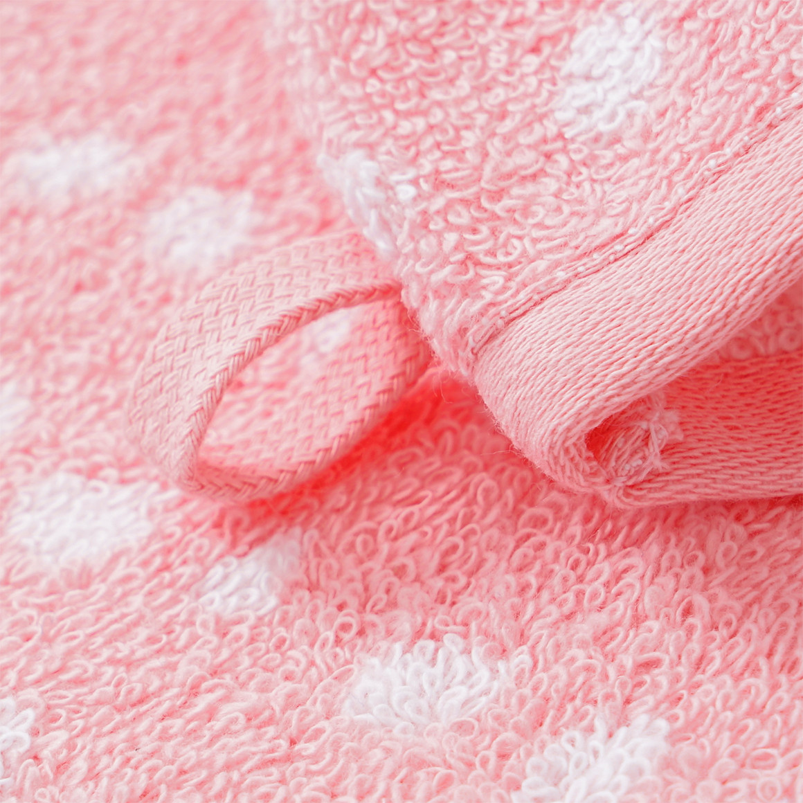My Home Waschhandschuh mit Punkte-Allover rosa