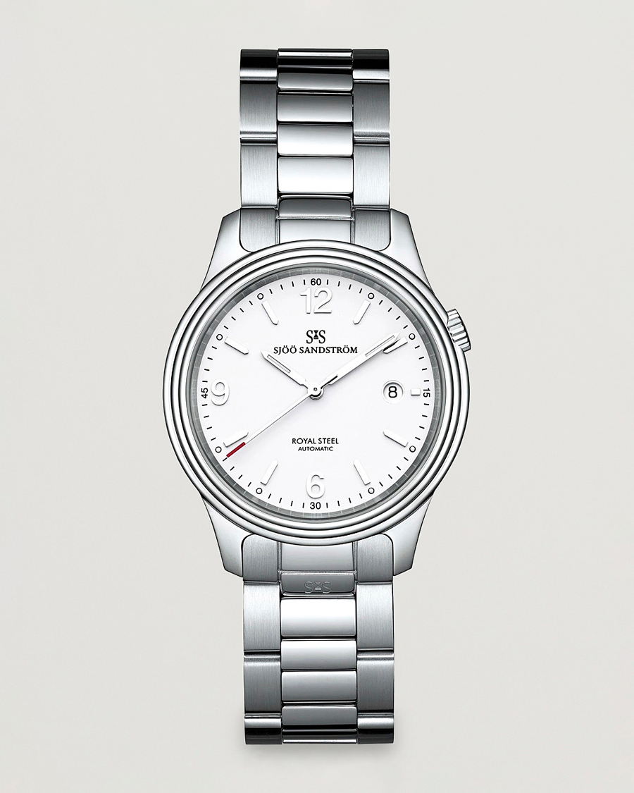Sjöö Sandström Royal Steel Classic 41mm White and Steel