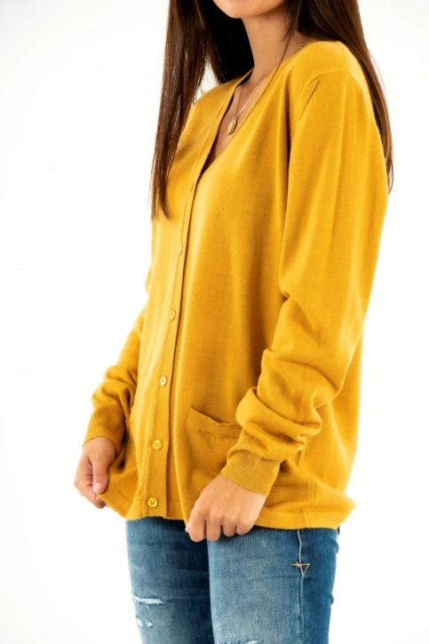 gilets cardigans ellemme italia 2256 jaune