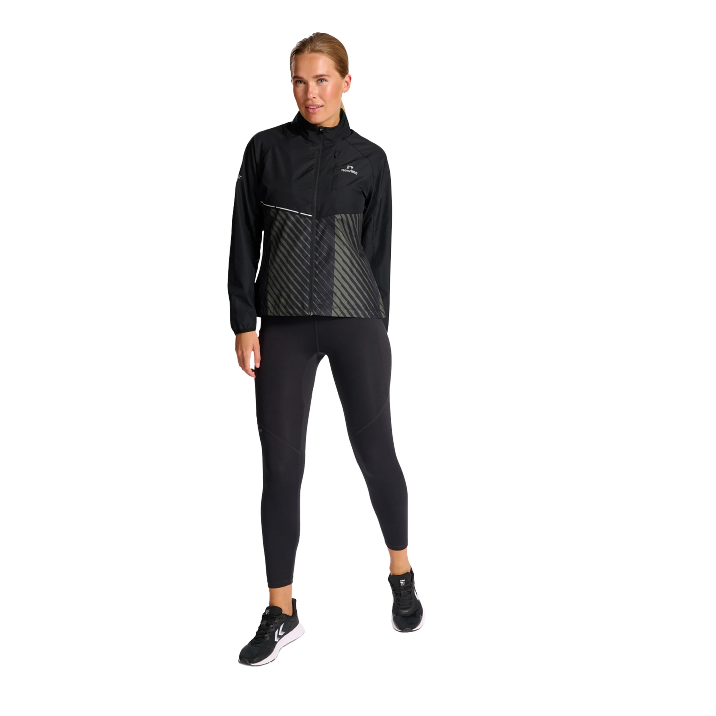 Newline Pace Veste Running Femmes - Noir , Beige