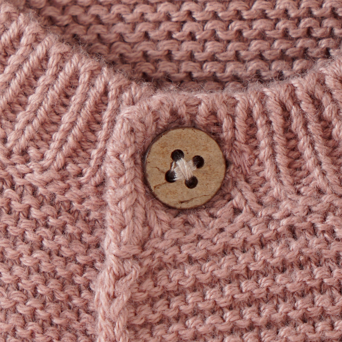 Topomini Pure Collection Baby Strickjacke mit Knopfleiste rosa