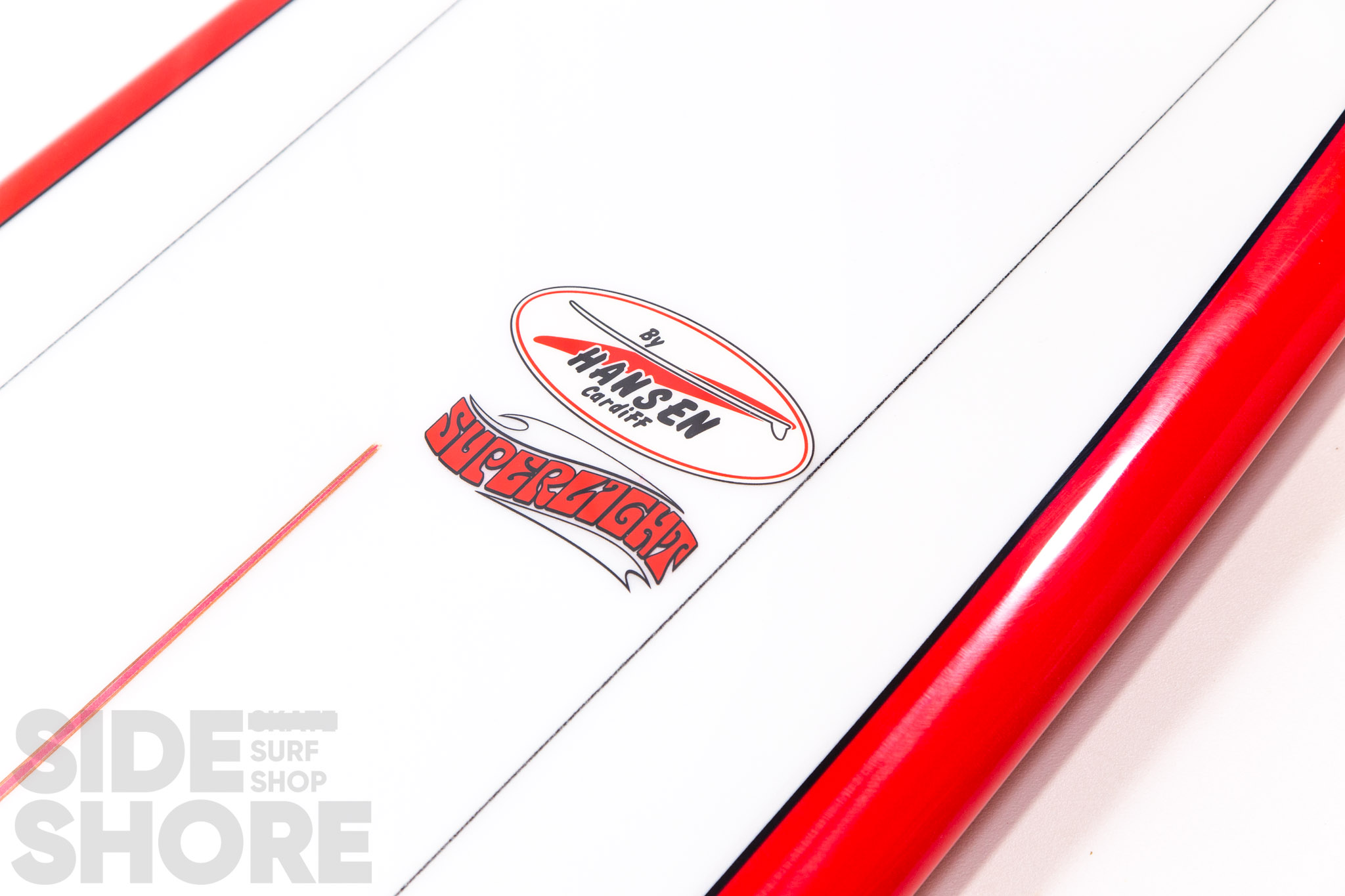 Hansen Surfboards Superlight - Tint Red   Polish - 9'8 x 22 7/8
