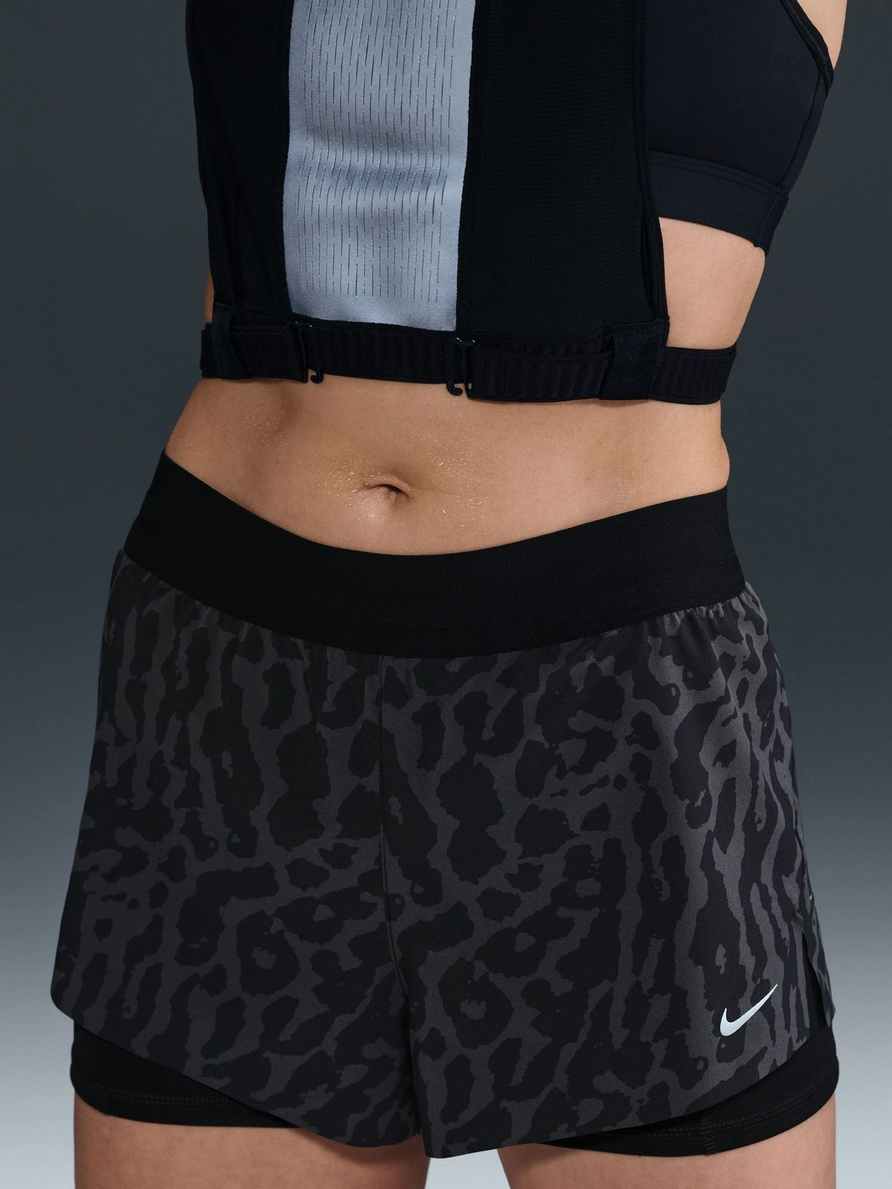 Nike Dri Fit Animal Leopard Print shorts
