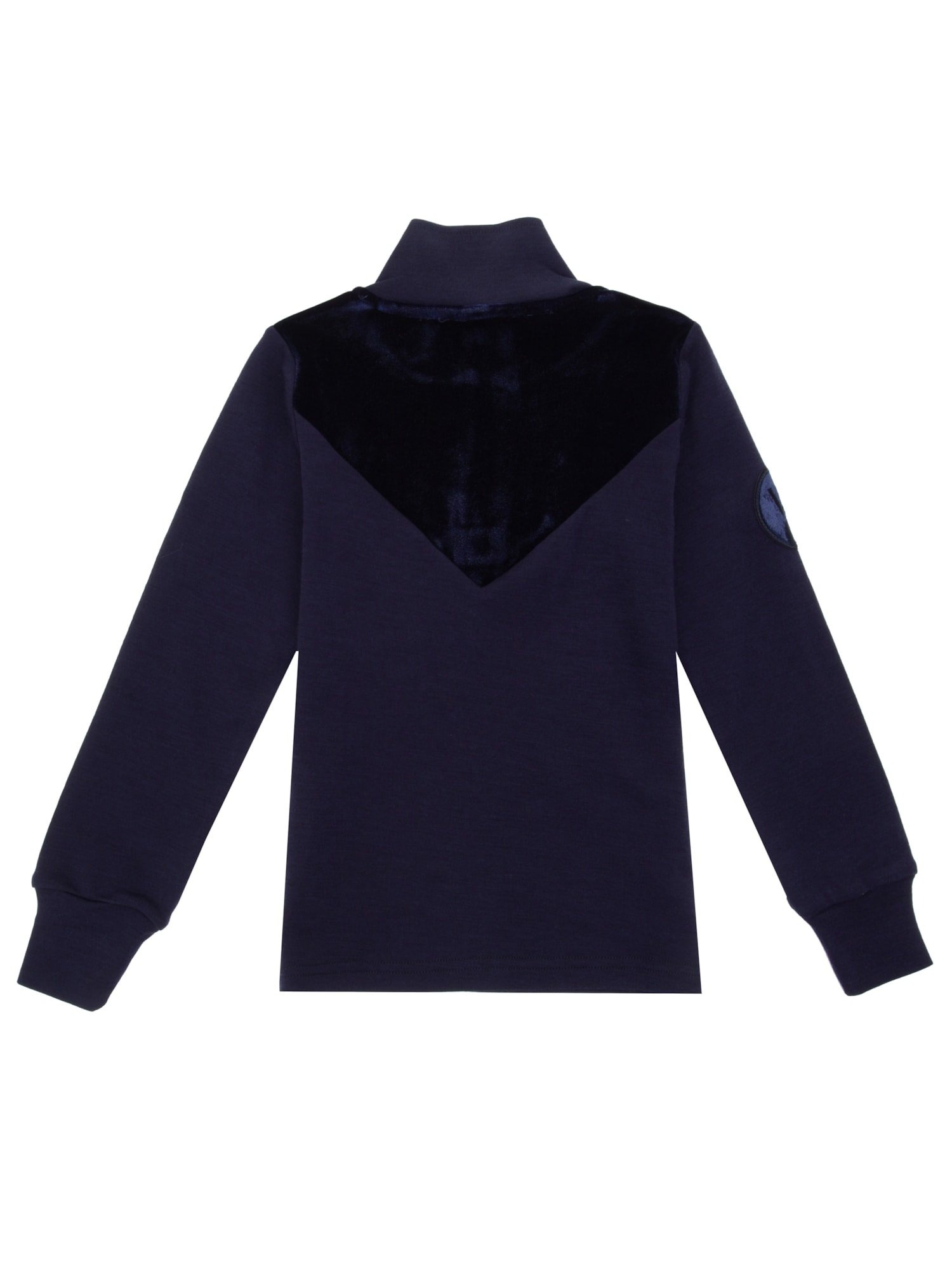 Sirdal Merino Half-Zip Jente Blue Ink