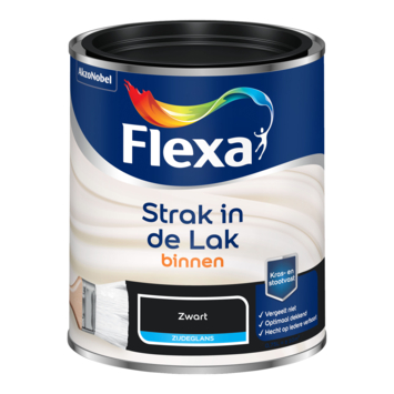 Flexa Strak in de Lak binnenlak zijdeglans zwart 750 ml