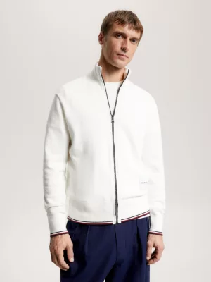 Suéter Hilfiger Monotype Global Stripe com zíper