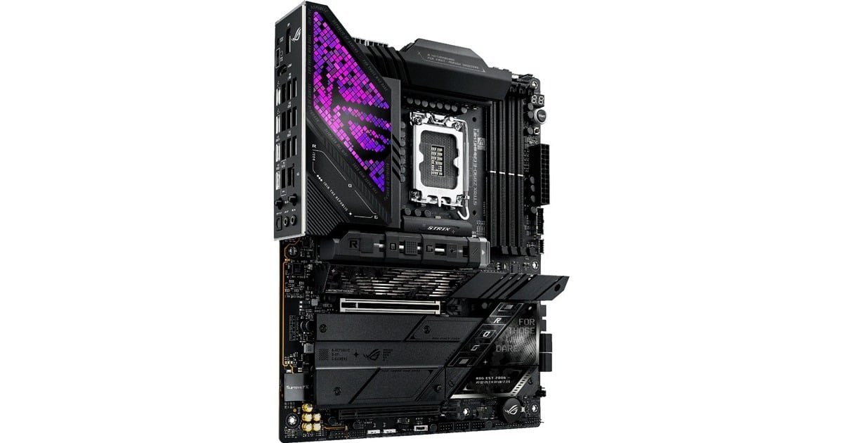 ASUSROG STRIX Z890-E GAMING WIFI socket 1851 moederbord  (Zwart, RAID, 5Gb-LAN, Wi-Fi 7, BT, Sound, ATX)