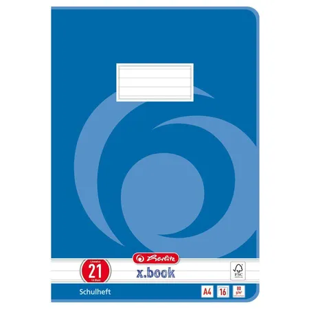 Herlitz Heft A4 Lin. 21 FSC-Mix liniert, 16 Blatt
