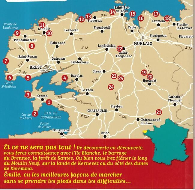 RANDO EDITIONS - SENTIERS EMILIE FINISTERE NORD