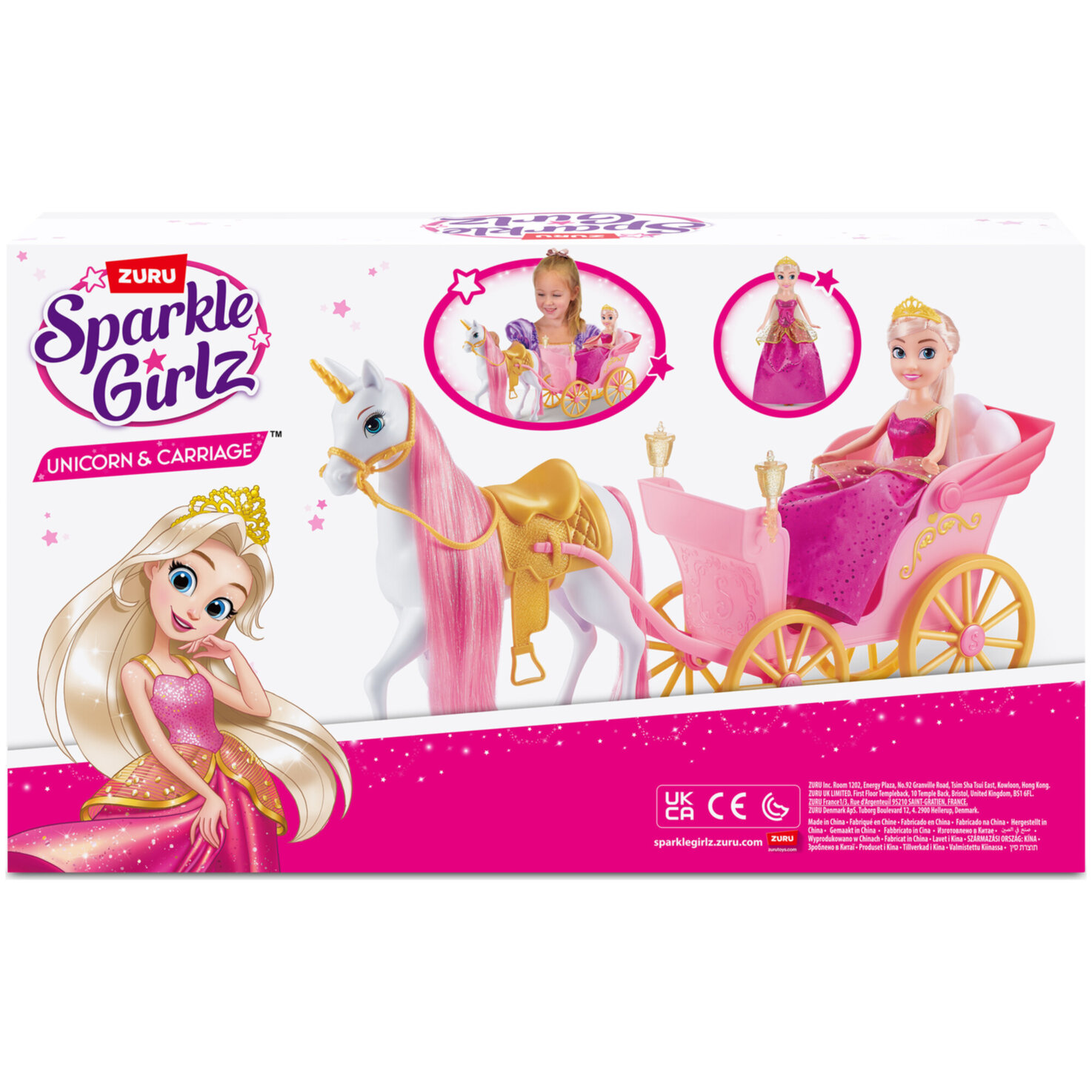 Sparkle Girlz - Einhorn und Prinzessin mit Kutsche