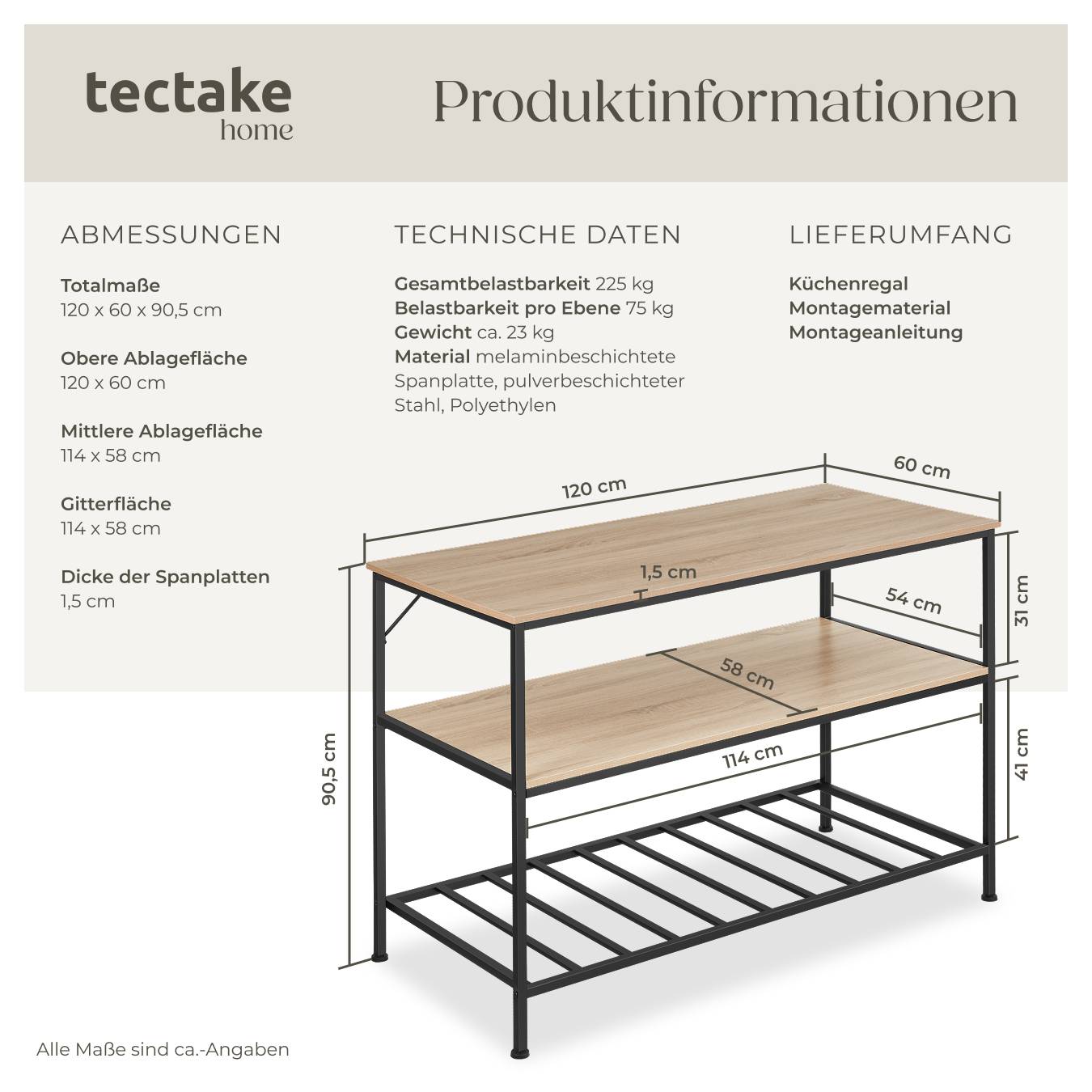 Küchenregal Akeley