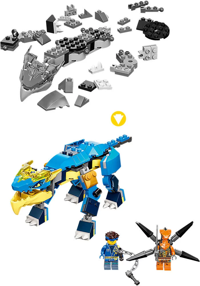 LEGO®NINGAGO 71760 - LE DRAGON DU TONNERRE DE JAY - EVOLUTION