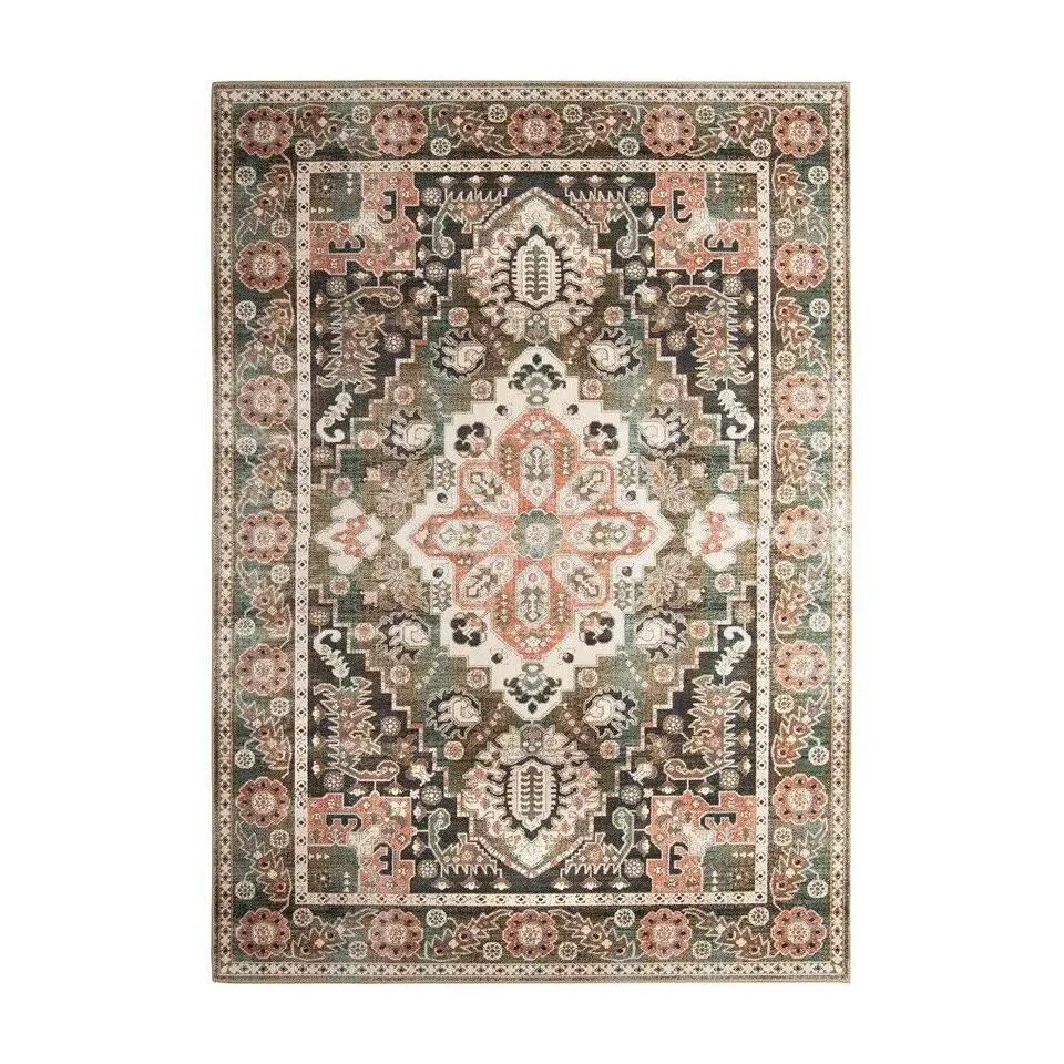 Tier Interieur05 vintage Vloerkleed Laham Roze/Beige/Groen - 300 x 200 cm