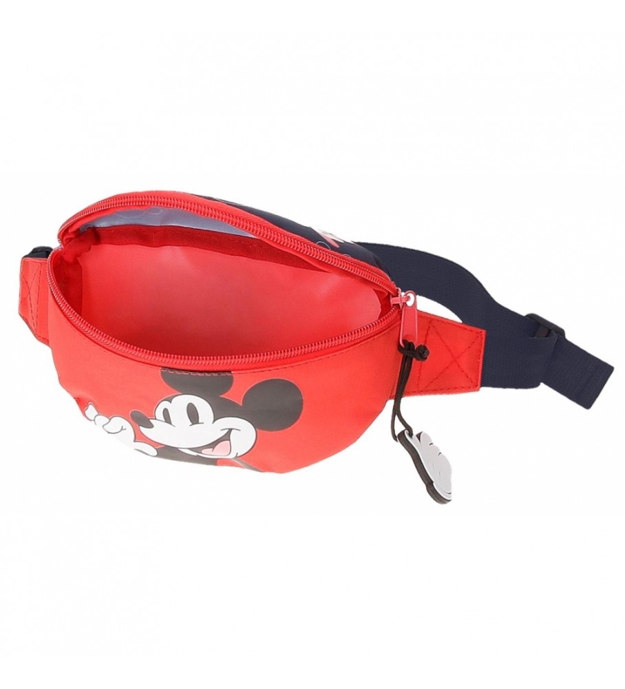 Bolsa de cintura Joumma com estampa do Mickey Mouse na cor vermelha