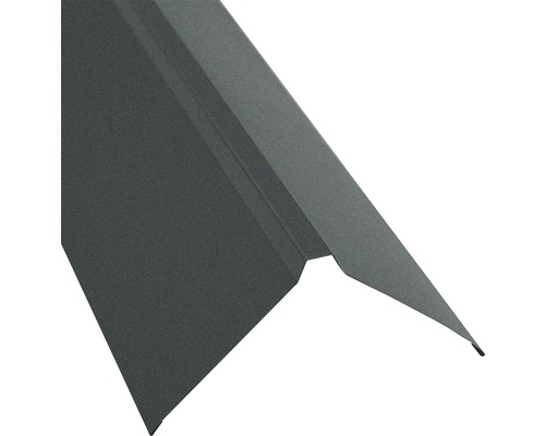 PRECIT rechte nok voor trapeziumplaat S18, matgrijs RAL 7016, 2000 mm x 95 mm x 95 mm