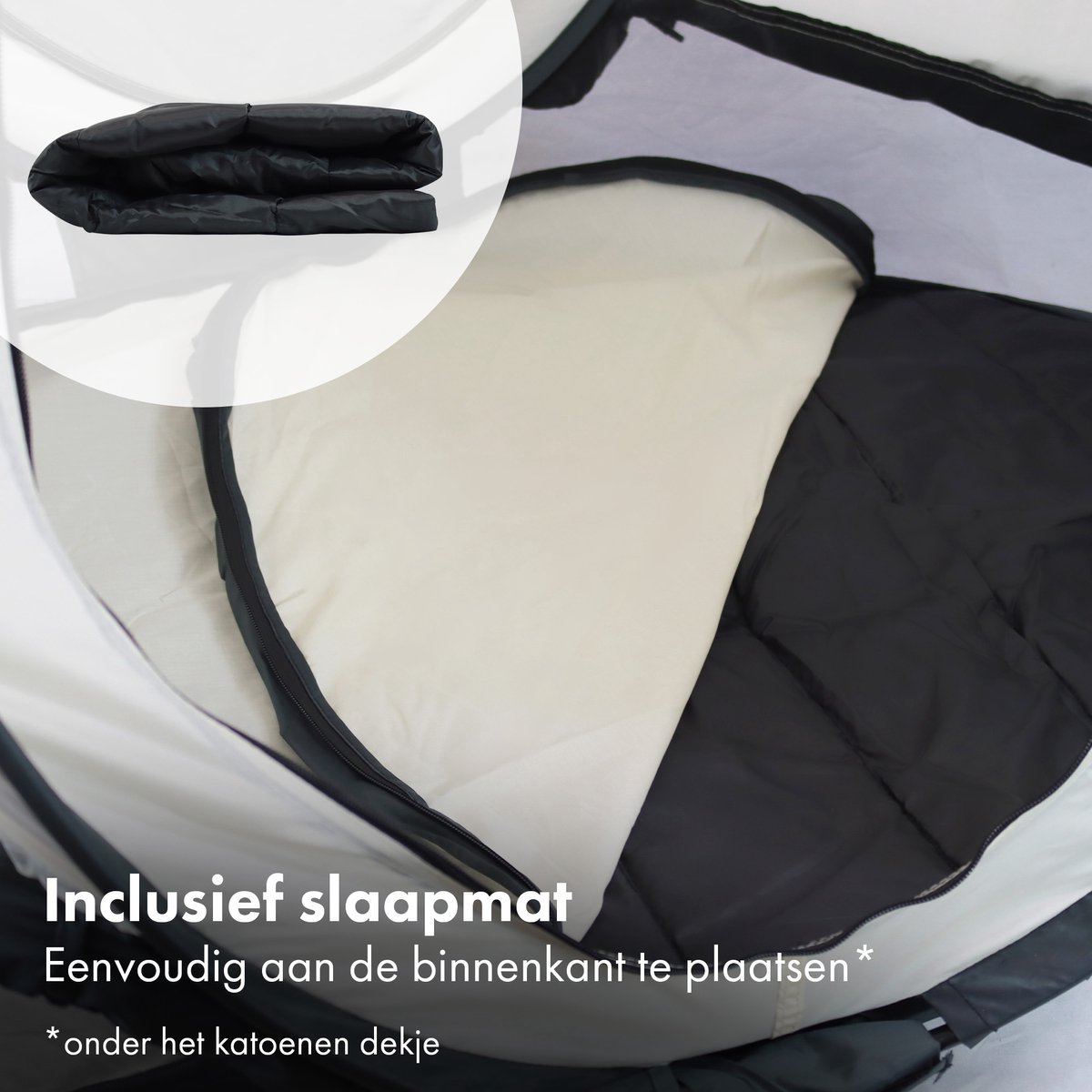 Deryan Shane Luxe 2024 campingbedje - Cream