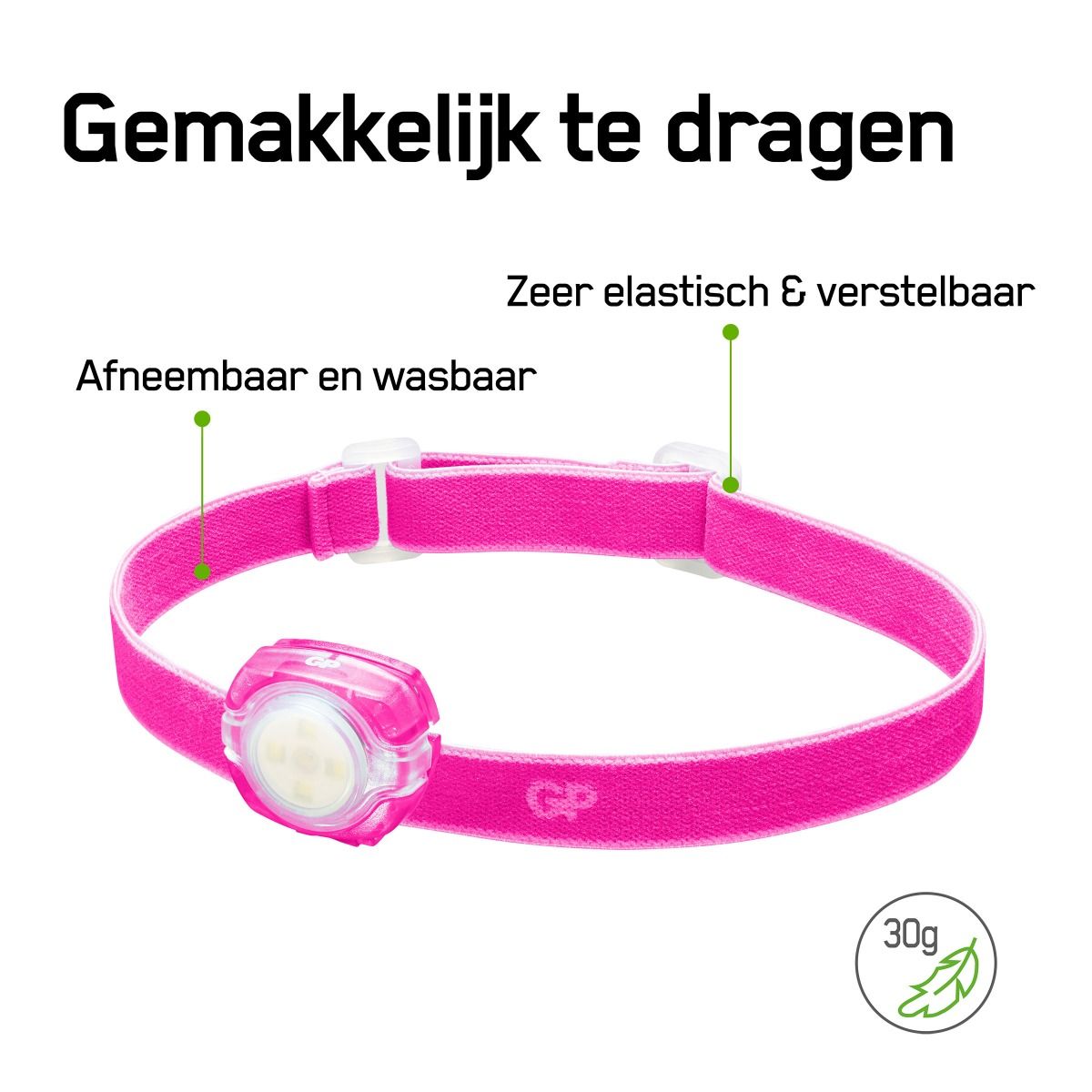 GP CH31 40 lumen hoofdlamp - Pink