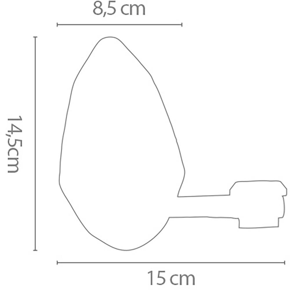 Chaft - Rétroviseur embout guidon Only Handle Noir