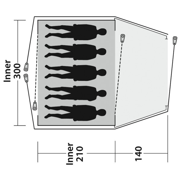 Outwell - Cloud 5 - Tente de groupe